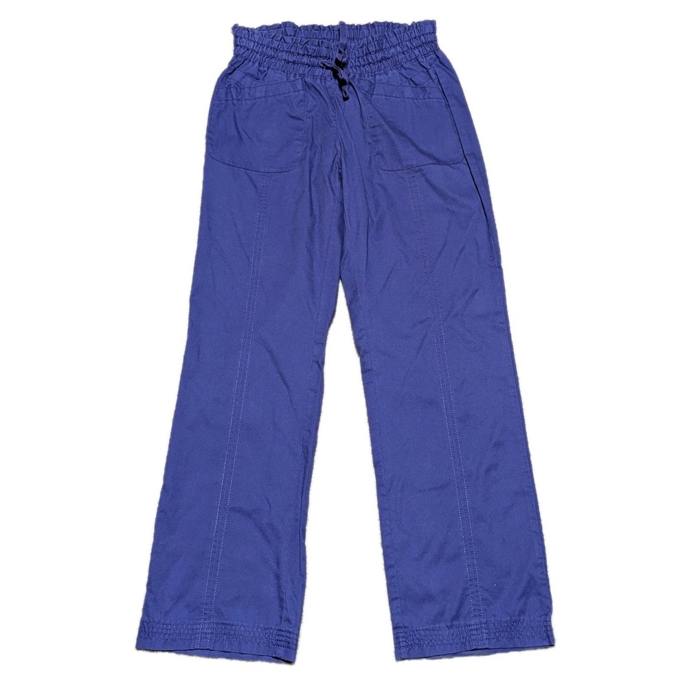 KOI WOMENS BLUE / PURPLE SCRUBS PANTS BOTTOMS SZ XS